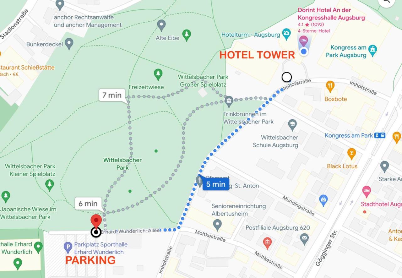Hotelturm Аугсбург Экстерьер фото